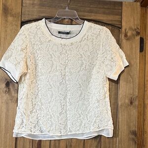 Polo by Ralph Lauren White Lace Blouse
